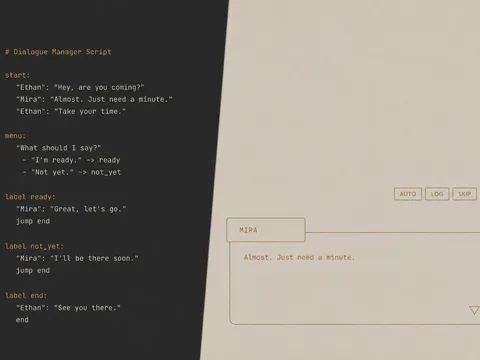 Portada del Devlog #4: Sistemas de diálogo en Godot: Mi enfoque y 5 alternativas Open Source