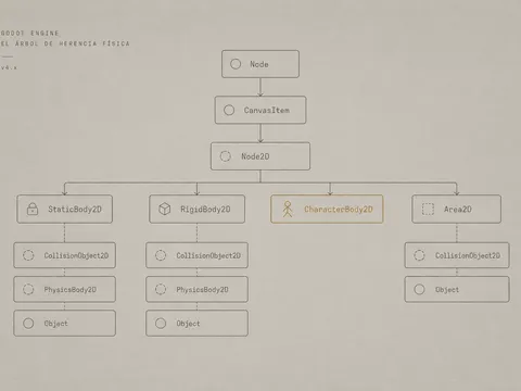 Portada del Devlog #3: Físicas en Godot 4: Entendiendo el Game Loop y los nodos de colisión